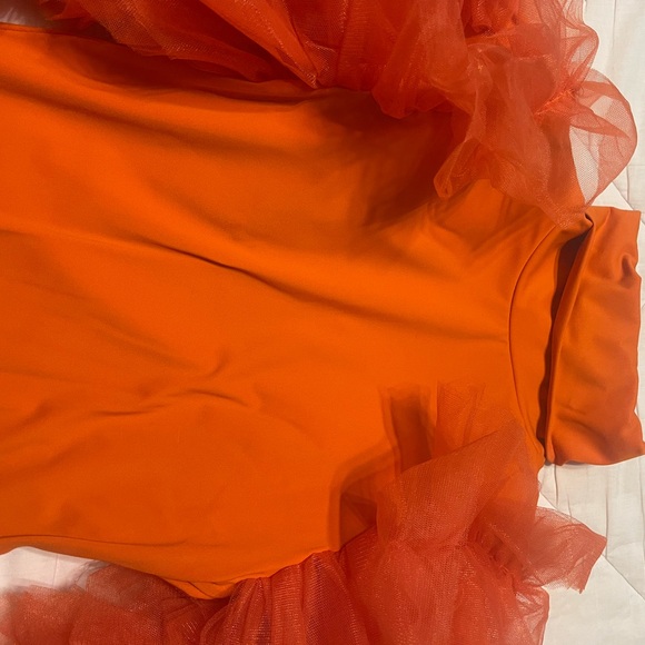 AKIRA Orange Ruffled Blouse - Picture 4 of 6